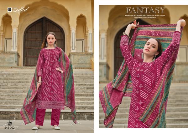 Zulfat Tania Cotton Printed Dress Material Collection